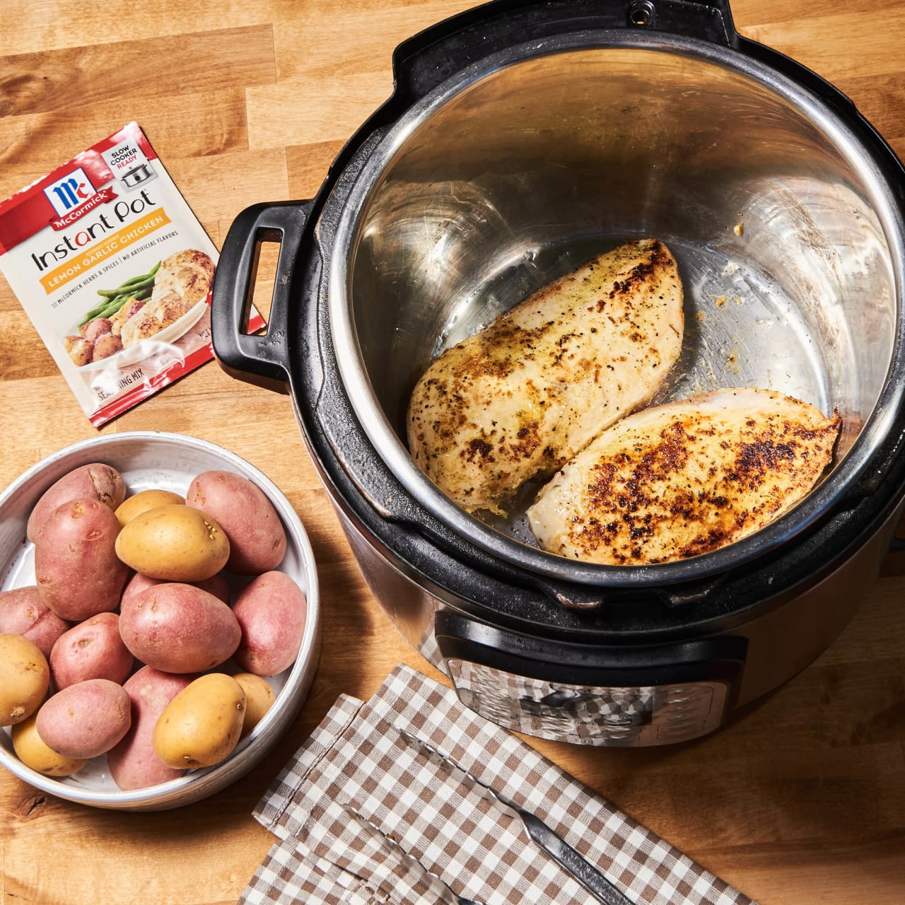 mccormick instant pot mixes Lemon Garlic Chicken Instant Pot