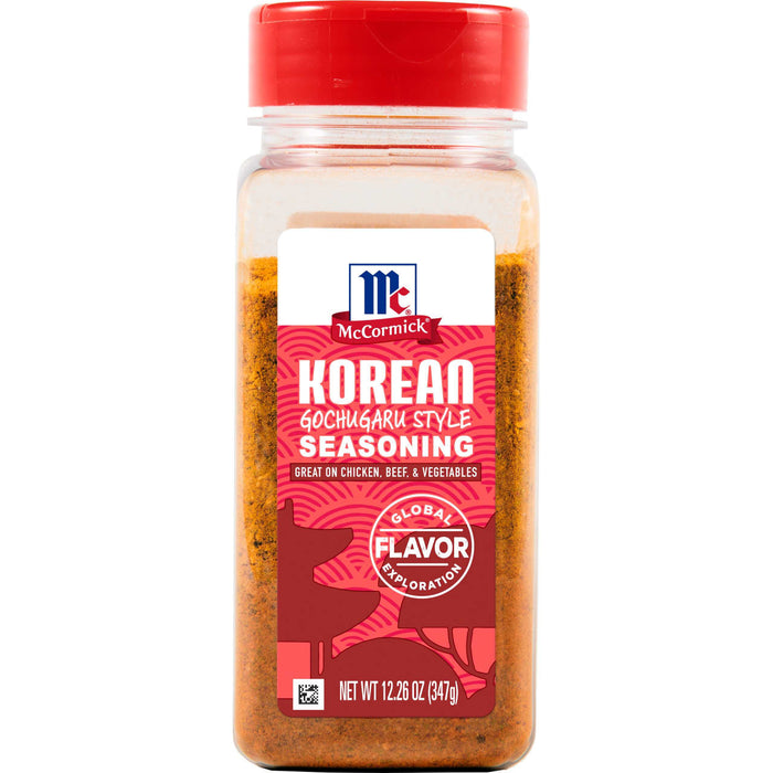 ['A bottle of McCormick Korean Gochugaru Style Seasoning.']