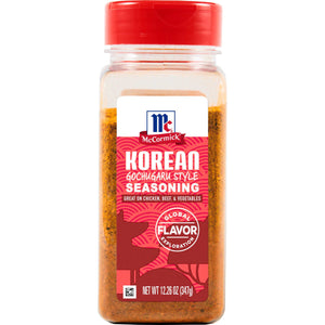 ['A bottle of McCormick Korean Gochugaru Style Seasoning.']