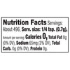 ['Nutrition facts for a 1/4 teaspoon serving of the product.']