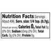 ['Nutrition facts for a 1/4 teaspoon serving of the product.']