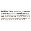 ['Nutrition facts label for a product with 0 calories and 0 grams of fat per serving.']