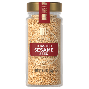 A jar of McCormick Toasted Sesame Seed.