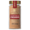 A bottle of McCormick Gourmet Roasted Ground Coriander.