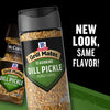 ['This image features two McCormick Grill Mates Dill Pickle seasoning containers, highlighting the new look with the same flavor.']