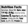 ['Nutrition facts for a serving of the product.']