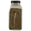 ['A glass jar of a spice blend.']