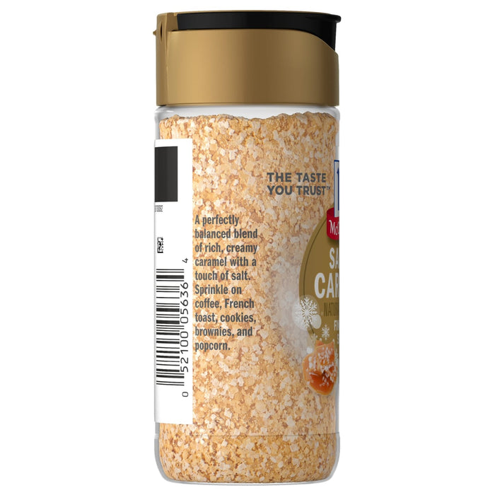 ['A jar of McCormick Caramel Sea Salt.']