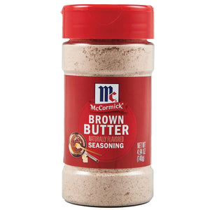 ['A jar of McCormick Brown Butter Seasoning.']