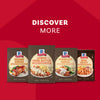 A promotional image with the text Discover More showcases a variety of McCormick Simmer &amp; Serve Sauces, including the Mccormick Lemon Herb Butter All Purpose Sauce Mix Envelope .87 Oz.