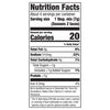 Nutrition facts label for Seasons 2 Tacos.