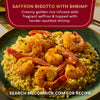 McCormick's Saffron Risotto with Shrimp features creamy golden rice infused with saffron and topped with tender seasoned shrimp.