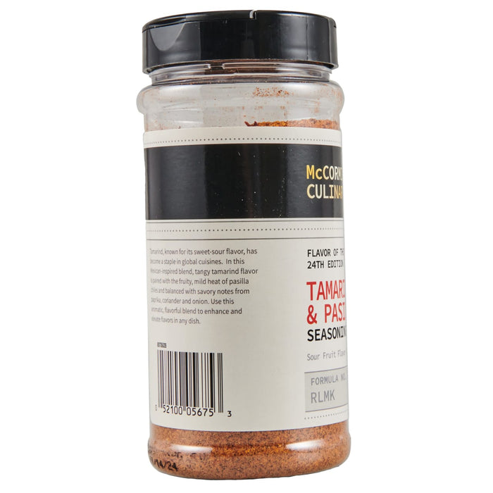 ["A jar of McCormick Culinary's 24th Edition Tamarind &amp; Pasilla Seasoning."]