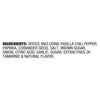 ['Ingredients for the seasoning include spices, salt, brown sugar, onion, citric acid, garlic, sugar, and natural flavor.']