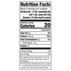 Nutrition facts label for a seasoning mix and sauce.