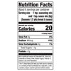 Nutrition facts label for Seasons 1/2 pita &amp; sauce.