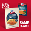 McCormick Cheddar French Onion Crunchy Chicken package with a new look but the same flavor.