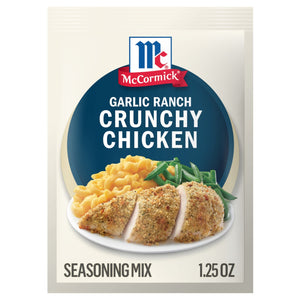 McCormick Garlic Ranch Crunchy Chicken Seasoning Mix packet.