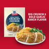 McCormick Garlic Ranch Crunchy Chicken mix is shown with a serving suggestion of chicken, macaroni and cheese, and green beans.