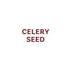 The text CELERY SEED is displayed in a bold, maroon font.