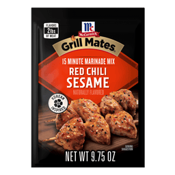 This is a package of McCormick Grill Mates 15 Minute Marinade Mix in Asian BBQ flavor.