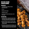 This image features a recipe for Asian BBQ Grilled Chicken Kabobs, highlighting McCormick Grill Mates Asian BBQ Marinade Mix as a key ingredient.