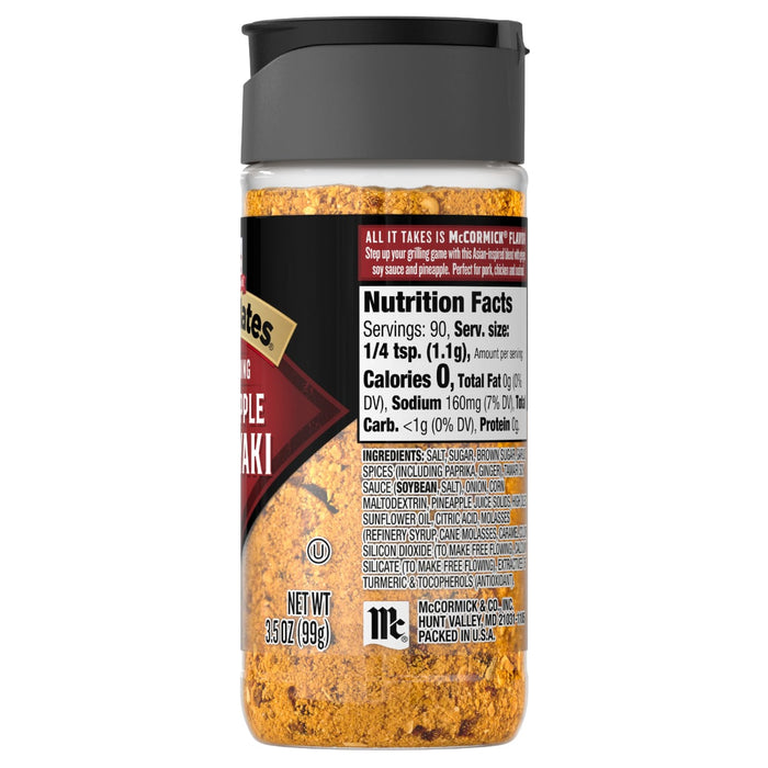 McCormick® Grill Mates® Pineapple Teriyaki Seasoning, 3.5 oz