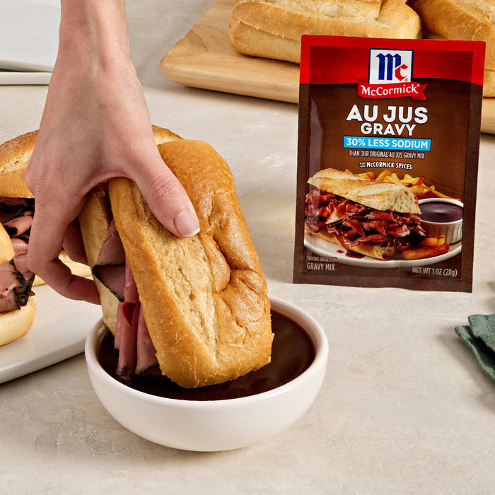 McCormick® Au Jus Gravy, 30% Less Sodium Gravy Mix, 1 oz