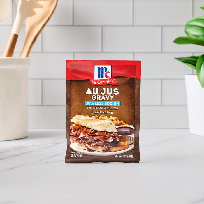 McCormick® Au Jus Gravy, 30% Less Sodium Gravy Mix, 1 oz