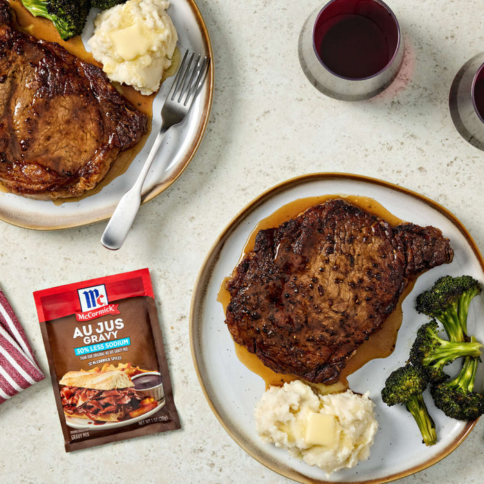 McCormick® Au Jus Gravy, 30% Less Sodium Gravy Mix, 1 oz