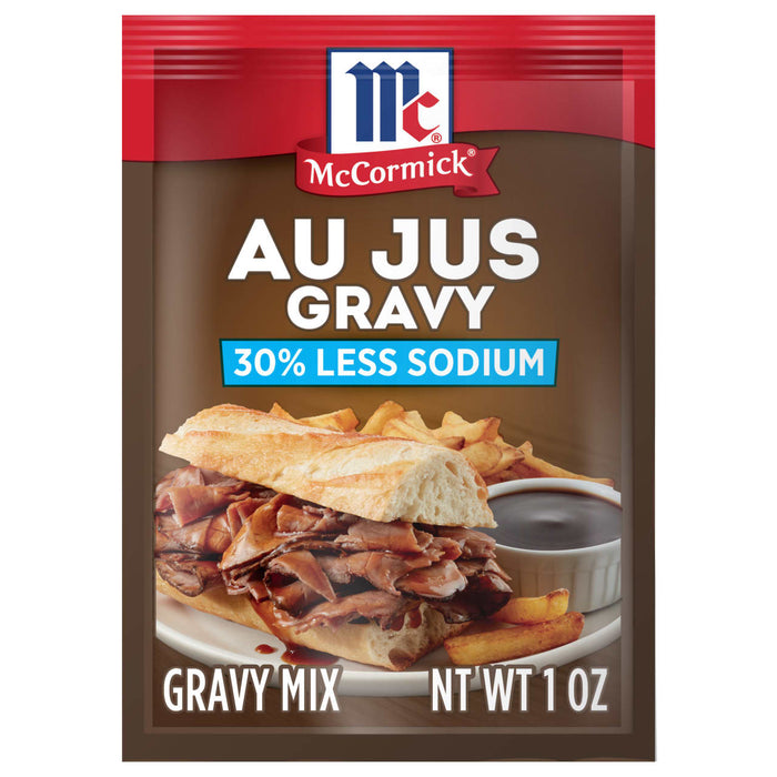 McCormick® Au Jus Gravy, 30% Less Sodium Gravy Mix, 1 oz