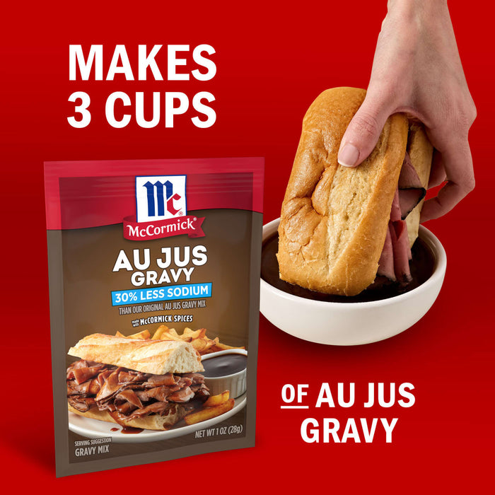 McCormick® Au Jus Gravy, 30% Less Sodium Gravy Mix, 1 oz