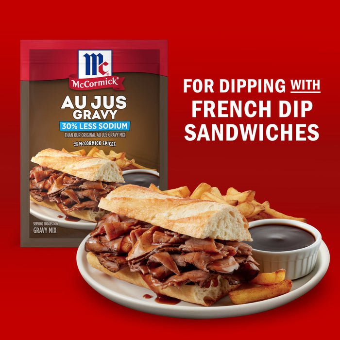 McCormick® Au Jus Gravy, 30% Less Sodium Gravy Mix, 1 oz