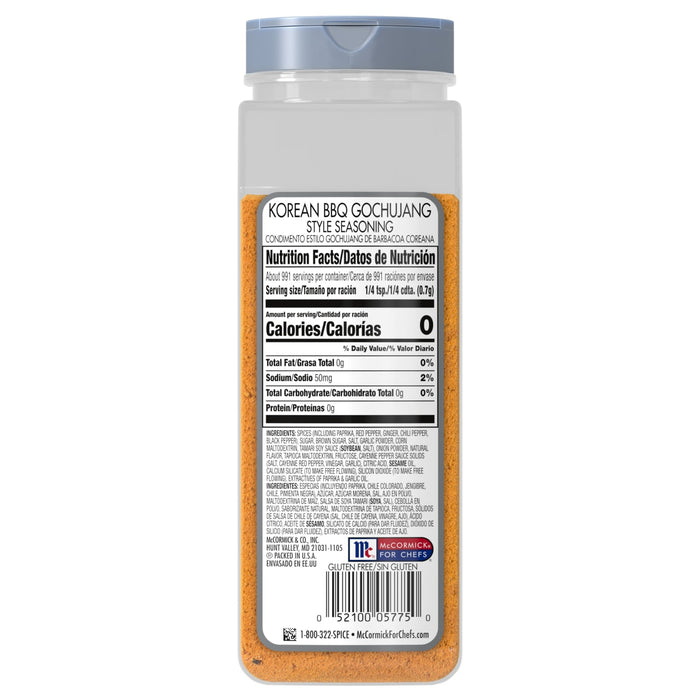 McCormick Culinary Korean BBQ Gochujang Style Seasoning, 24.5 oz