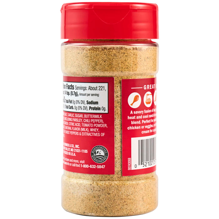 ['A bottle of McCormick Ranch Seasoning Mix.']