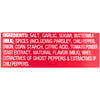 ['A list of ingredients for a product containing ghost peppers.']