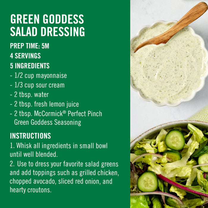 McCormick® Perfect Pinch® Green Goddess Seasoning, 4.23 oz