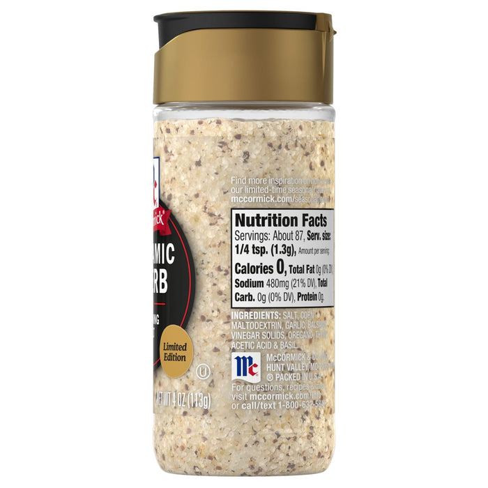 McCormick® Balsamic & Herb Finishing Salt, 4 oz