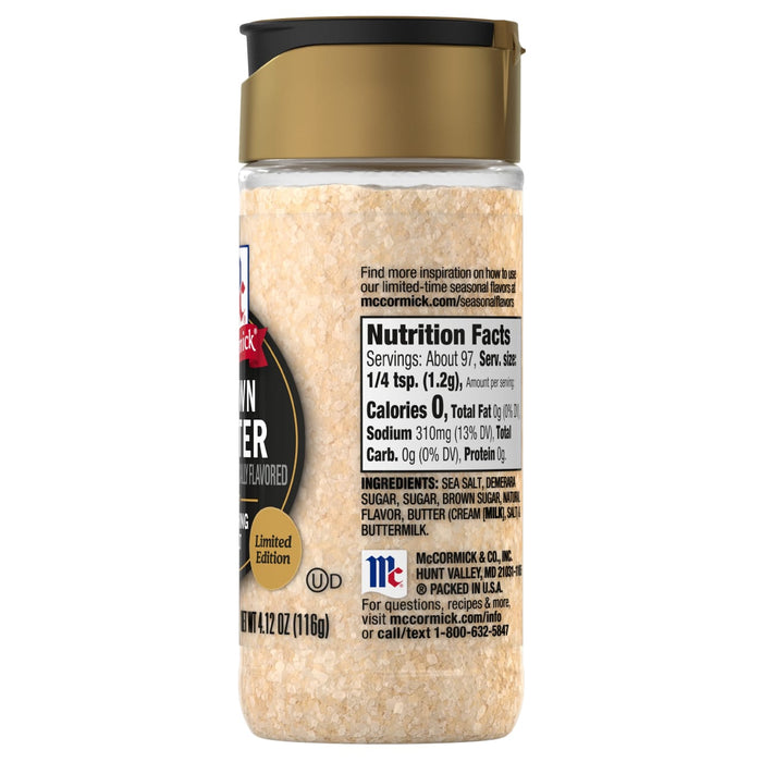 McCormick® Brown Butter Finishing Salt, 4.12 oz