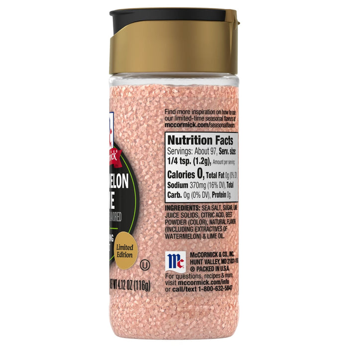 McCormick® Watermelon Lime Finishing Salt, 4.12 oz