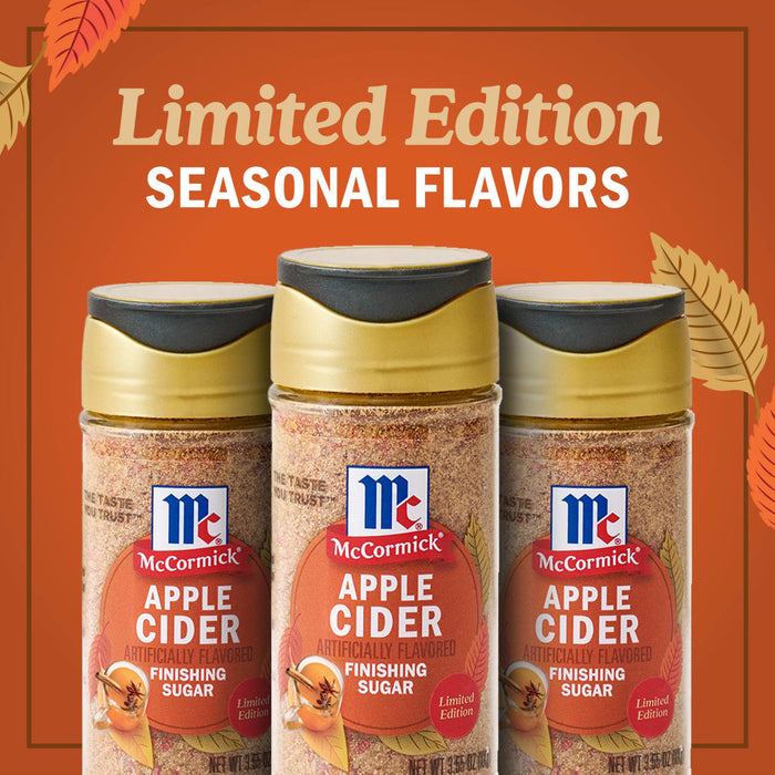 McCormick presents its limited edition seasonal Apple Cider flavored sugar.