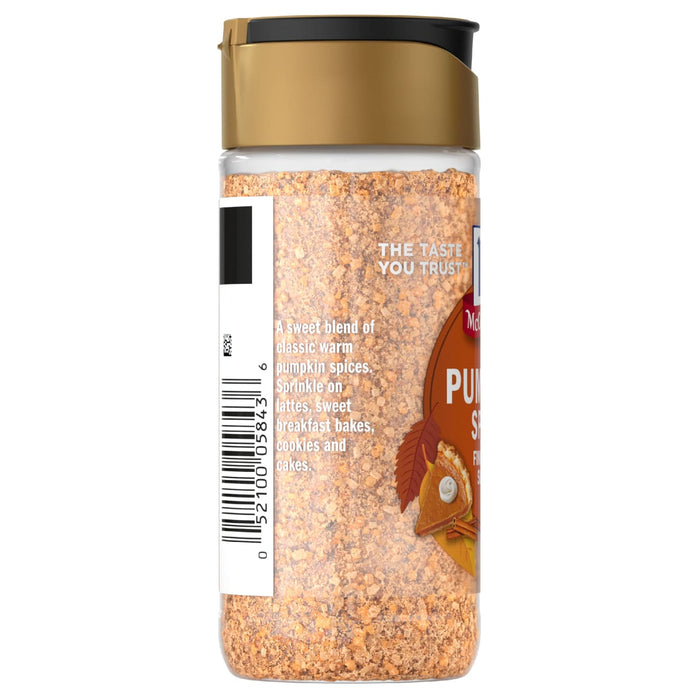 A bottle of McCormick Pumpkin Pie Spice.