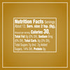 A nutrition facts label for Mccormick Pumpkin Spice Finishing Sugar Edible Cake Decoration 3.66 Oz shows that a two teaspoon serving contains 30 calories and 7 grams of added sugars.
