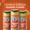 A promotional image for McCormick's limited edition Pumpkin Spice seasonal flavor.