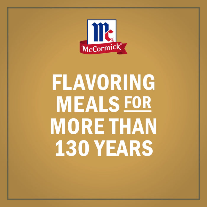 McCormick logo with the text Flavoring meals for more than 130 years.