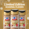 McCormick's Limited Edition Seasonal Flavors featuring Chocolate Hazelnut seasoning sugar.