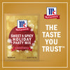McCormick Sweet &amp; Spicy Holiday Party Mix package, promoting the taste you trust.