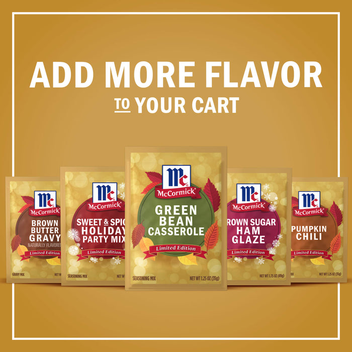 McCormick spices are featured in an advertisement encouraging customers to add more flavor to their cart.