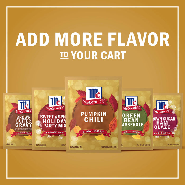 McCormick seasoning packets are displayed with the text Add More Flavor to Your Cart.