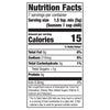The nutrition facts label for Mccormick Pumpkin Chili 1.25 Oz shows 15 calories, 220mg sodium, and 3g total carbohydrate per 1.5 tsp serving.